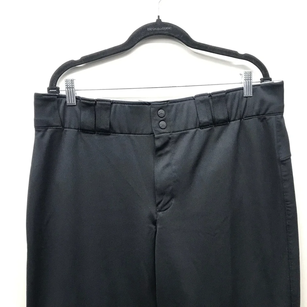 Under Armour Baseball Pants Loose Men's XL Straight Black Stretch Belted Logo